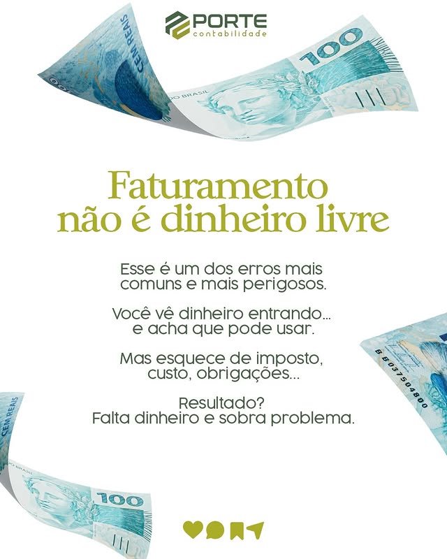 Faturamento não é dinheiro livre